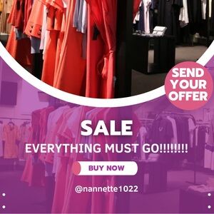 Everything MUST GO!! Inventory SALE!! Make me an offer!!